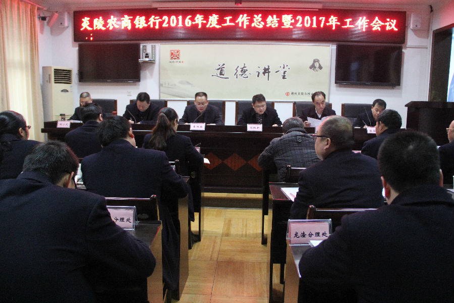 (李跃艳)炎陵农商银行:撸起袖子加油干 再创业务新佳绩——我行2016年工作总结暨2017年工作会议召开.JPG