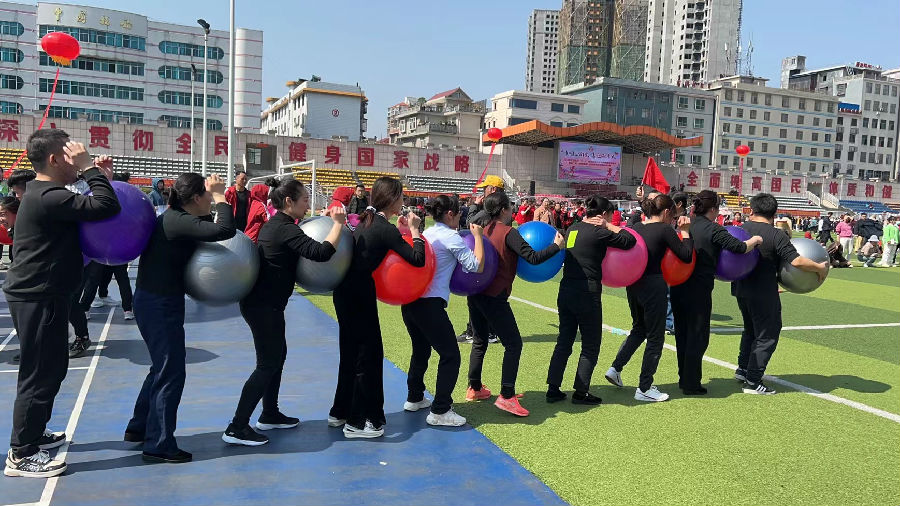 图为运动项目比赛现场