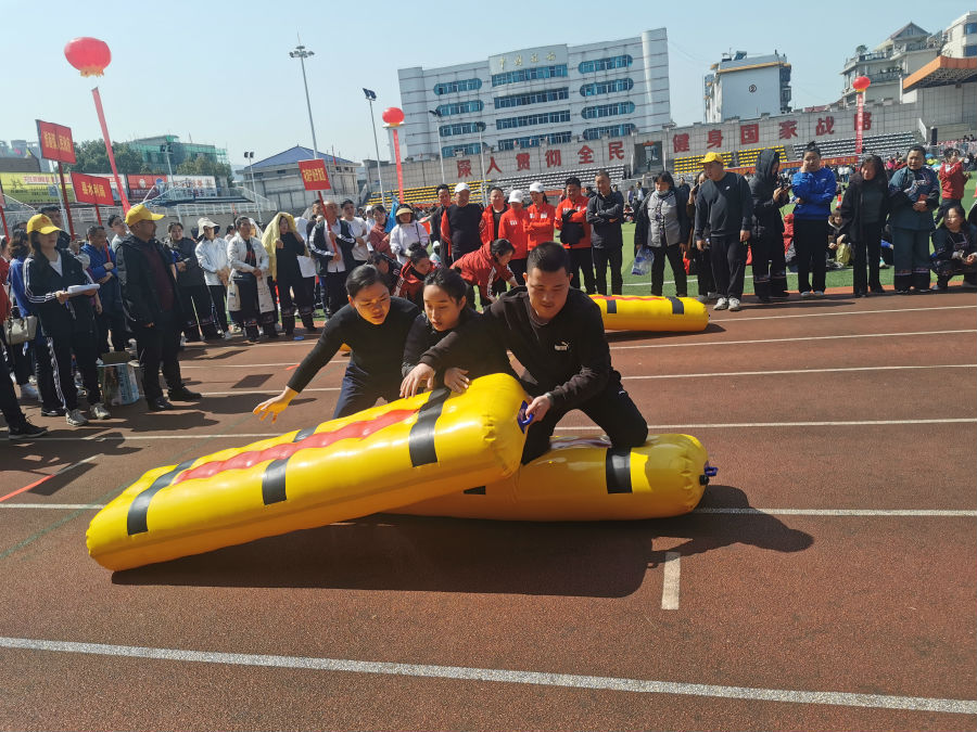 图为运动项目比赛现场